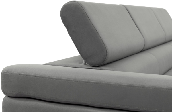 Schlafsofa Torezio III Bis mit Einstellbare Kopfstützen (Farbe: Soft 066 + Lux 03) Bild 7