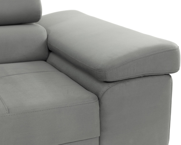 Schlafsofa Torezio III Bis mit Einstellbare Kopfstützen (Farbe: Soft 066 + Lux 03) Bild 4