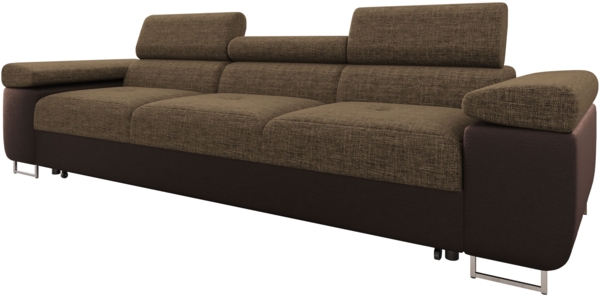 Schlafsofa Torezio III Bis mit Einstellbare Kopfstützen (Farbe: Soft 066 + Lux 03) Bild 2