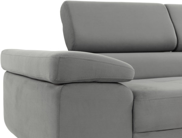 Schlafsofa Torezio III Bis mit Einstellbare Kopfstützen (Farbe: Soft 066 + Lux 03) Bild 5