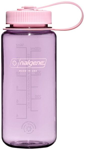 Nalgene Sustain Tritan BPA-freie Wasserflasche aus 50% Kunststoffabfällen, 473 ml, breite Öffnung, Kirschblüte, Cherry Blossom