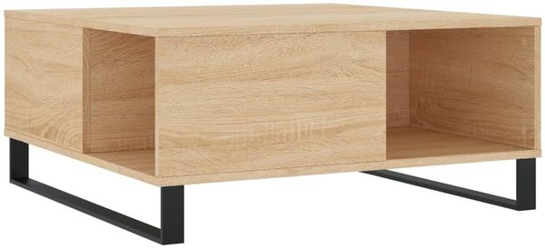 vidaXL Couchtisch Sonoma-Eiche 80x80x36,5 cm Holzwerkstoff 830791 Bild 2