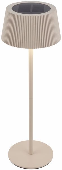 Briloner LED Solar-Tischleuchte Alia Ø 12 x 34 cm warmweiß-kaltweiß beige dimmbar