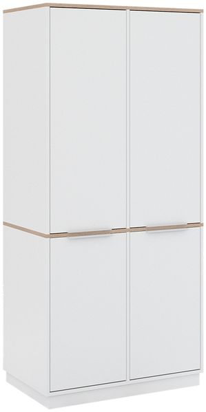 Aktenregal Betti Weiß/Sonoma 82 x 179 cm mit 6 Regale Vicco