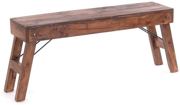 DESIGN DELIGHTS Sitzbank KÜCHENBANK "ALDO", faltbar, 112x48x28 cm (LxHxB), Holzbank, 02 hell