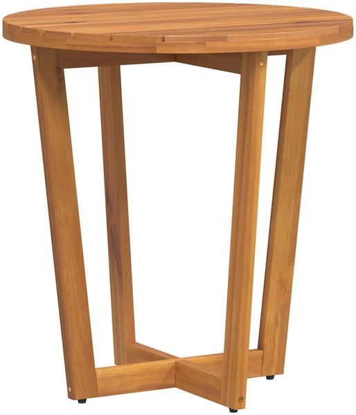 Gartentisch, Beistelltisch, Balkontisch Rund Ø70x75 cm Massivholz Akazie Bild 2