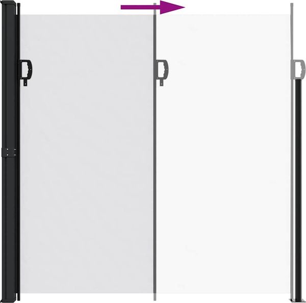 vidaXL Seitenmarkise Ausziehbar Weiß 200x300 cm 4004361 Bild 5