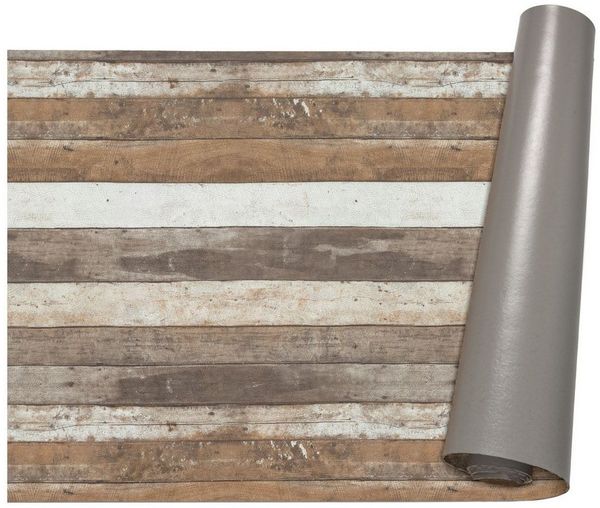 ANRO Küchenläufer abwaschbar Rustikal LADY Läufer stark pflegeleicht Küchenteppich, Rechteckig, Höhe: 3 mm, robust schmutzabweisend 67x100 cm Naturel Natur robust