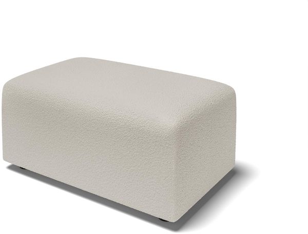 BAÏTA Sitzsack Milo, Stoff, Frottee, Weiß