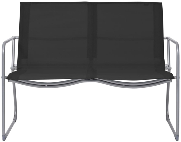 vidaXL 4-tlg. Garten-Lounge-Set Stoff und Stahl Schwarz 44352