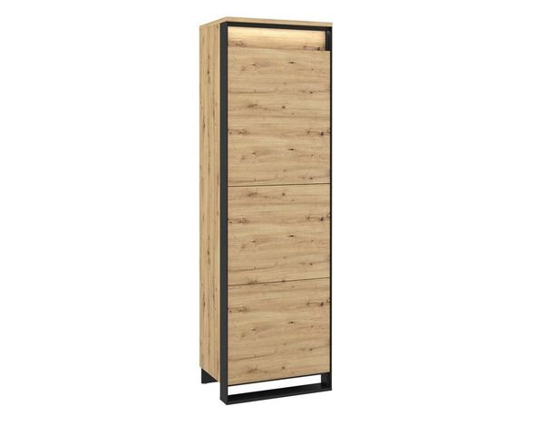 Compleo Kleiderschrank LIMA mit Drehtür, push to open, Schränke mit Tür