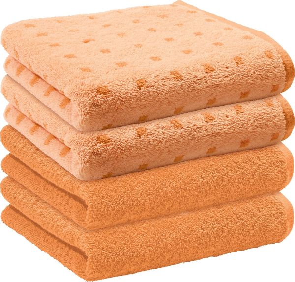 Erwin Müller Handtuch Handtuch "Sigmaringen" 4er-Pack, Frottier (4-St), Walk-Frottier Uni