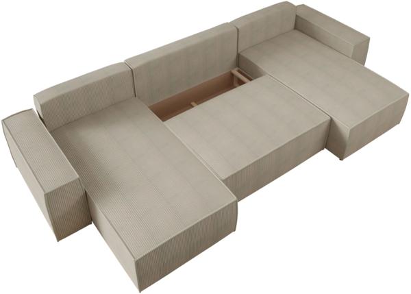 Wohnlandschaft Magerio U Cord (Farbe: Poso 110) Bild 4