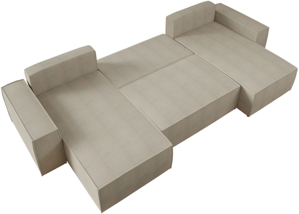 Wohnlandschaft Magerio U Cord (Farbe: Poso 110) Bild 3