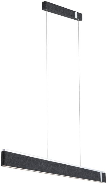 Paulmann 79985 LED Pendelleuchte Jagun 3-Step-Dim 2700K 2000lm Filz anthrazit