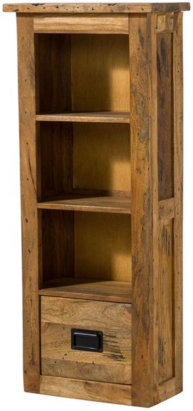 Hängeschrank Mango 50x26x120 natur lackiert RAILWAY #180