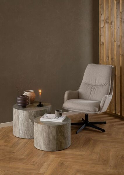 ACTONA GROUP Couchtisch Dice Couchtisch-Set, Steinoptik, TOPSELLER! pflegeleicht, modern (Couchtisch, Beistelltisch, OTTOs Choice), rund, 2er-Set, Steinoptik, in weiteren Variationen, T: 58/50 cm