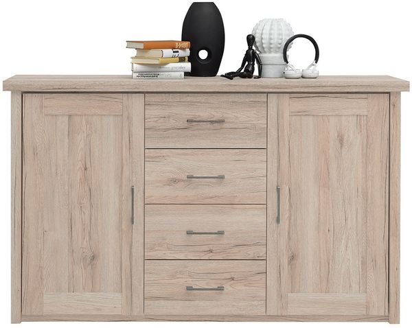 Kommode Lena / Luca, Holzwerkstoff, Holzfarben, 150 x 90 x 42 cm