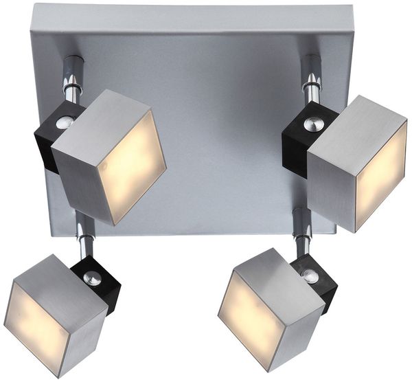 Elegante LED Deckenleuchte mit beweglichen Spots VIKA
