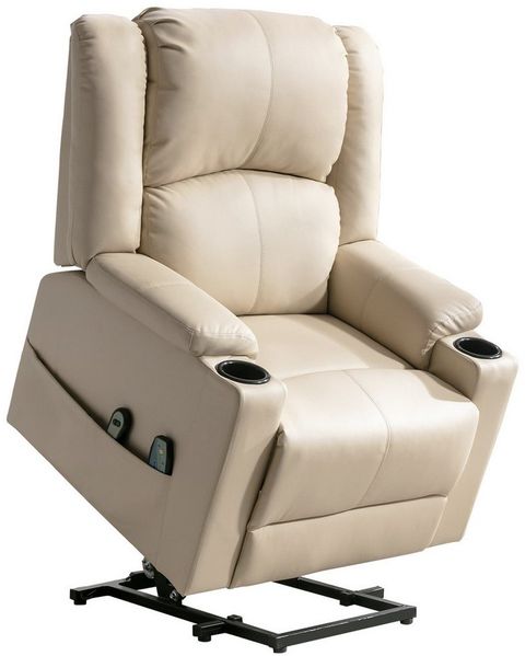 COMHOMA Massagesessel Relaxsessel Aufstehhilfe Massagesessel mit Stoffoberfläche, Massagefunktion, elektrisch verstellbar