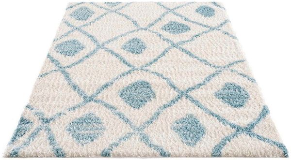 Carpet City Hochflor-Teppich Pulpy 563, rechteckig, Höhe: 30 mm, besonders weich, Ethno Look, ideal für Wohnzimmer & Schlafzimmer
