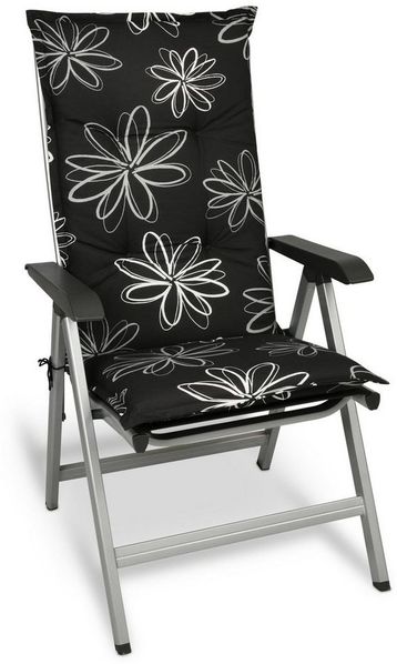 Beautissu Flores Hochlehner Auflage 120 x 50 x 6 cm