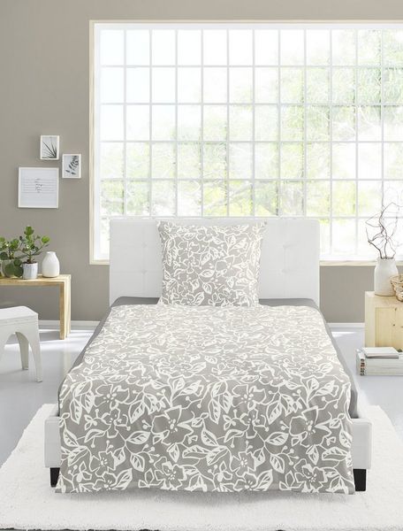 BIERBAUM Bettwäsche 4174, Mako-Satin, 2 teilig, Mako-Satin, 100 % Baumwolle, pflegeleicht