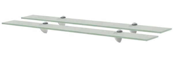vidaXL Schwebende Regale 2 Stk. Glas 80x20 cm 8 mm [3051539]