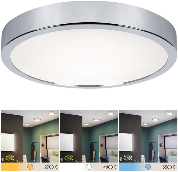 Paulmann No. 78926 LED Panel Aviar IP44 WhiteSwitch 300mm 18W 2.700K Chrom
