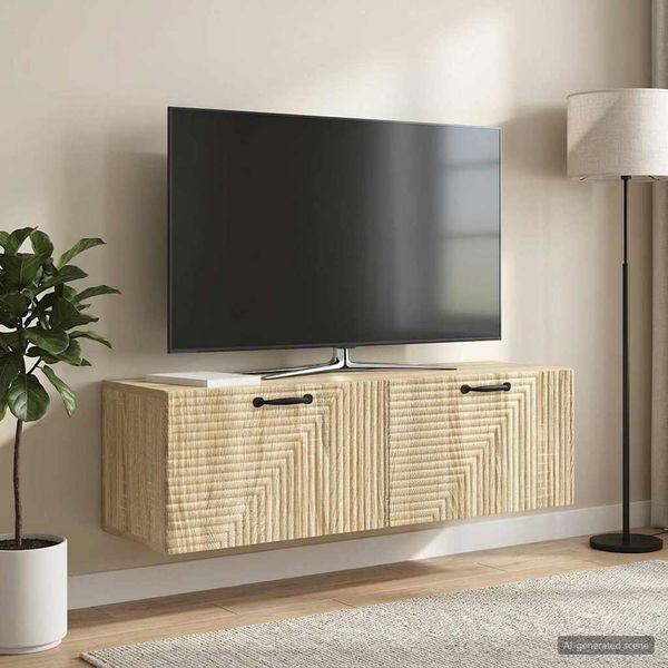 vidaXL Wandmontierter TV-Schrank Sonoma-Eiche 98 x 31 x 30 cm 898727