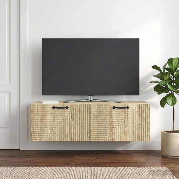 vidaXL Wandmontierter TV-Schrank Sonoma-Eiche 98 x 31 x 30 cm 898727