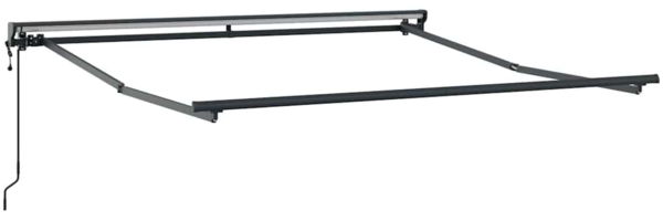 vidaXL Markisenrahmen Anthrazit 3 x 2,5 m Pulverbeschichteter Stahl 42002535