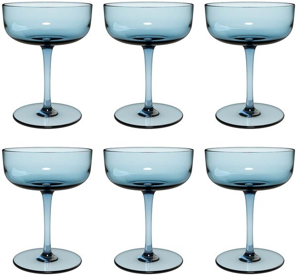 like. by Villeroy & Boch Like Glass Sektschale / Dessertschale 100 ml 6er Set Ice