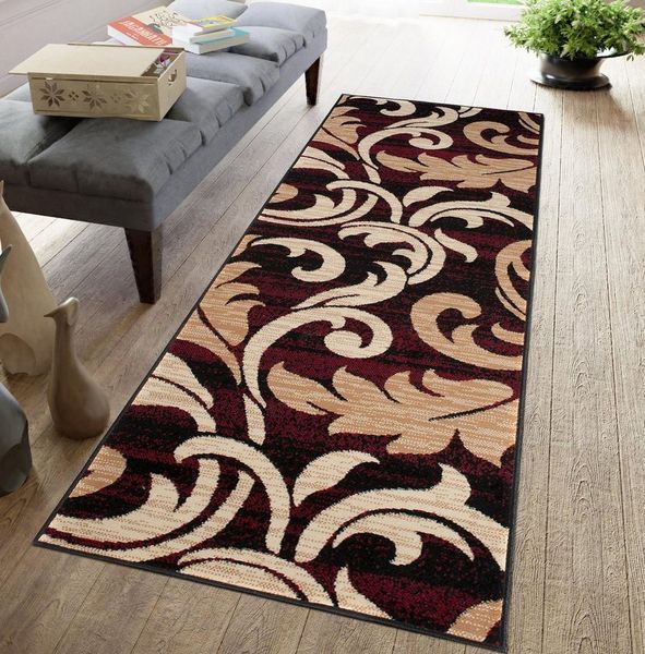 Mazovia Läufer Läufer Flurläufer Modern für Vorzimmer 80 cm Breit Braun, 80 x 100 cm, Kurzflor, Meterware, Höhe 8 mm
