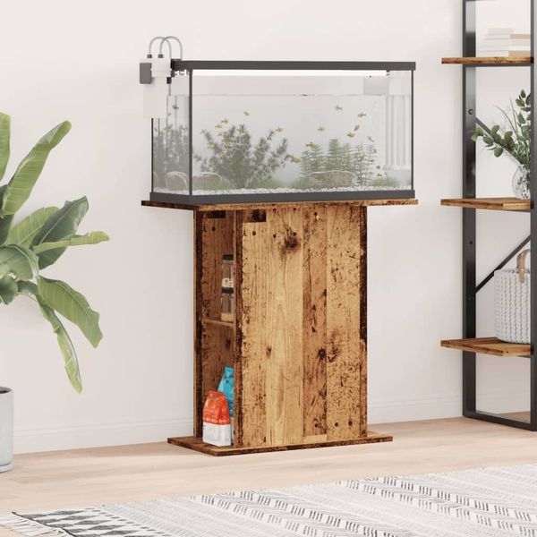 vidaXL Aquariumständer Altholz 36x75x72,5 cm Holzwerkstoff 857290