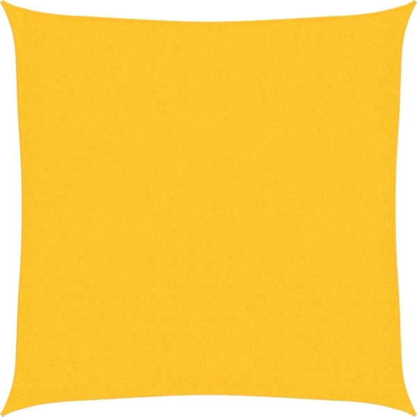 vidaXL Sonnensegel 160 g/m² Gelb 3x3 m HDPE 311549