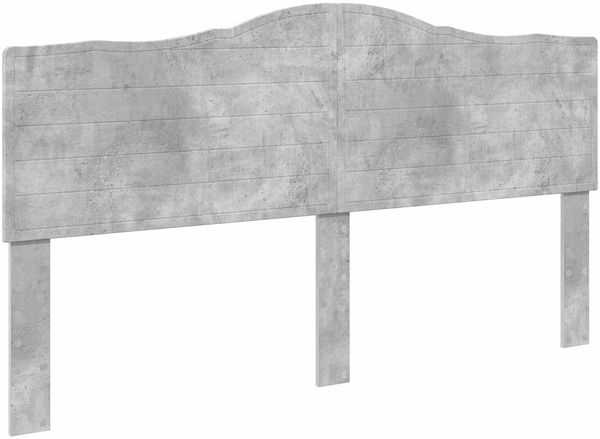 vidaXL Bettrahmen mit Kopfteil Betongrau 200 x 200 cm Ingenieurs Holz 3413383 Bild 7
