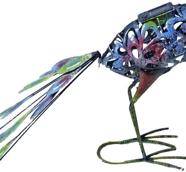 LED Solarleuchte, Pfau, bunt, Höhe 61,5 cm Bild 8