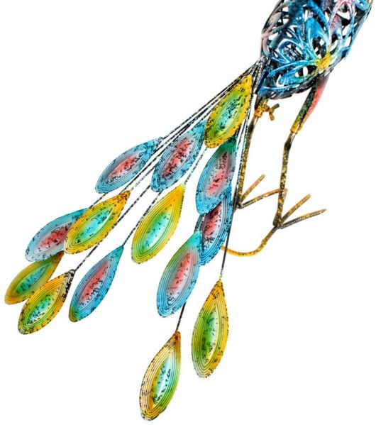 LED Solarleuchte, Pfau, bunt, Höhe 61,5 cm Bild 10