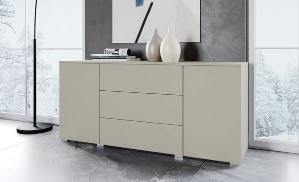 OTTO home Sideboard PARIS (1 St), Moderne 150cm breite grifflose Kommode, vielseitig einsetzbar