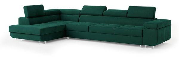 Masseno Ecksofa VICENTE mit Schlaffunktion L-Form, Sofa mit Bettkasten