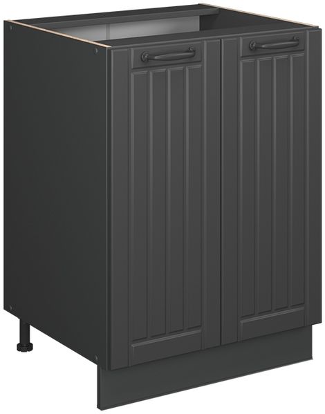 Küchenunterschrank Fame-Line Dunkelgrau 60 cm ohne Arbeitsplatte Vicco