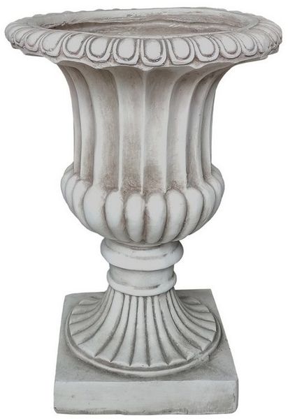 HTI-Living Pflanzkübel Pflanzkübel Athene Antik Hellgrau (Stück, 1 St, 1 Pflanzkübel), Gartendeko Polyresin