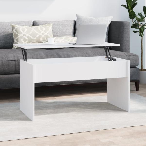 vidaXL Couchtisch Weiß 102x50,5x52,5 cm Holzwerkstoff 809629
