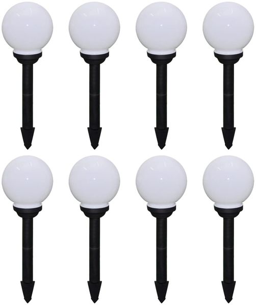 vidaXL Wegeleuchten 8 Stk. LED 15 cm mit Erdspieß 277114
