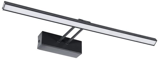 EMKE LED Spiegelleuchte Spiegellampen für das Bad Wandleuchte 40cm, 200° Drehbar Spiegelleuchten Spiegellampe Badezimmer Spiegelbeleuchtung BadSpiegelschrank Beleuchtung 4200K Spiegel Licht Schwarz