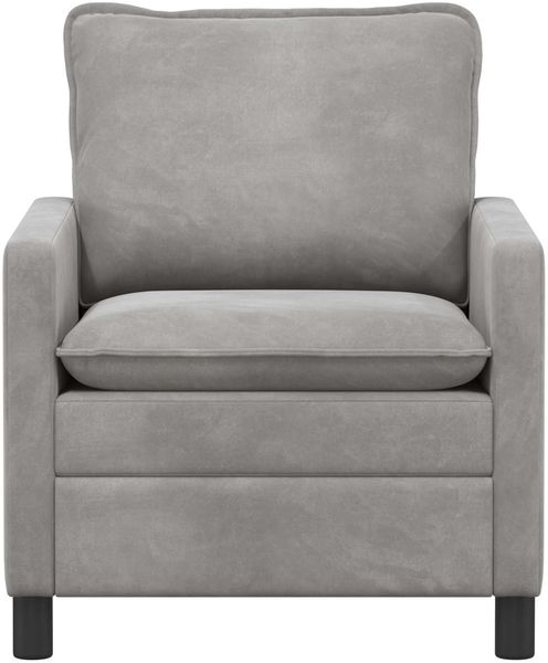 vidaXL Sofa Hellgrau 76 x 81 x 87,5 cm Samt 42028755 Bild 3