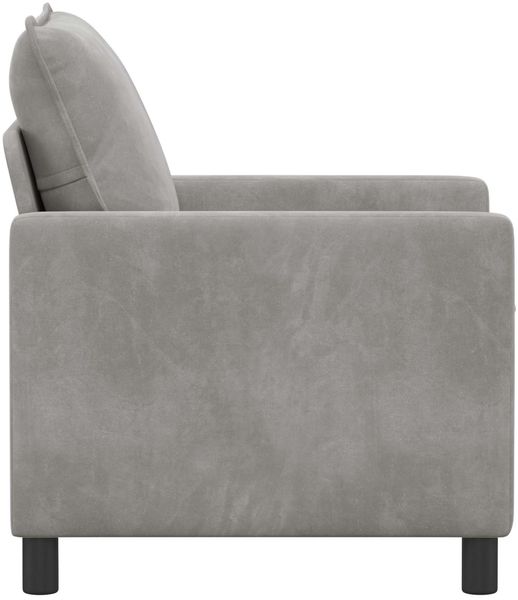 vidaXL Sofa Hellgrau 76 x 81 x 87,5 cm Samt 42028755 Bild 4
