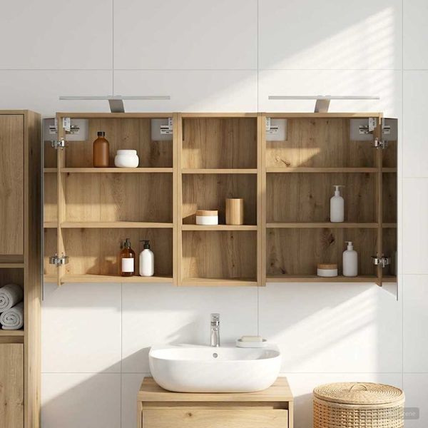 vidaXL Badezimmerschrank-Set 3 pcs 116 x 16 x 62,5 cm Holzwerkstoff 3403823