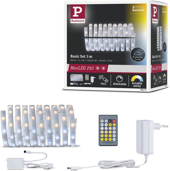LED Strip, Fernbedienung, dimmbar, Lichtfarbe verstellbar, L 300 cm Bild 7